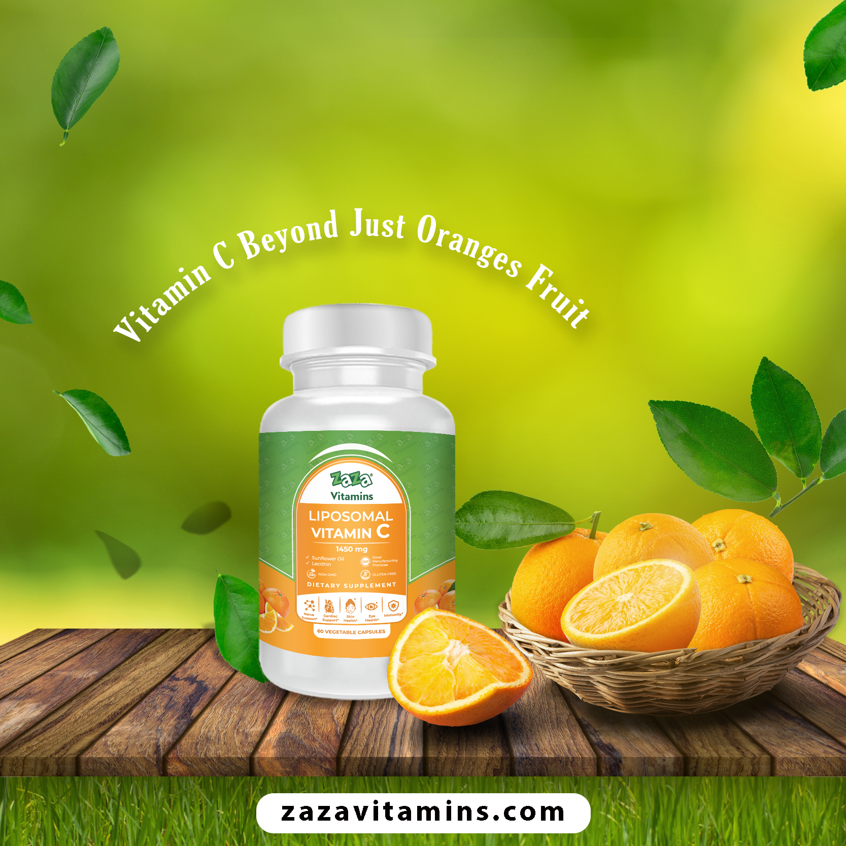 Vitamin C Liposomal VEGETABLE 60 CAPSULES 1450mg