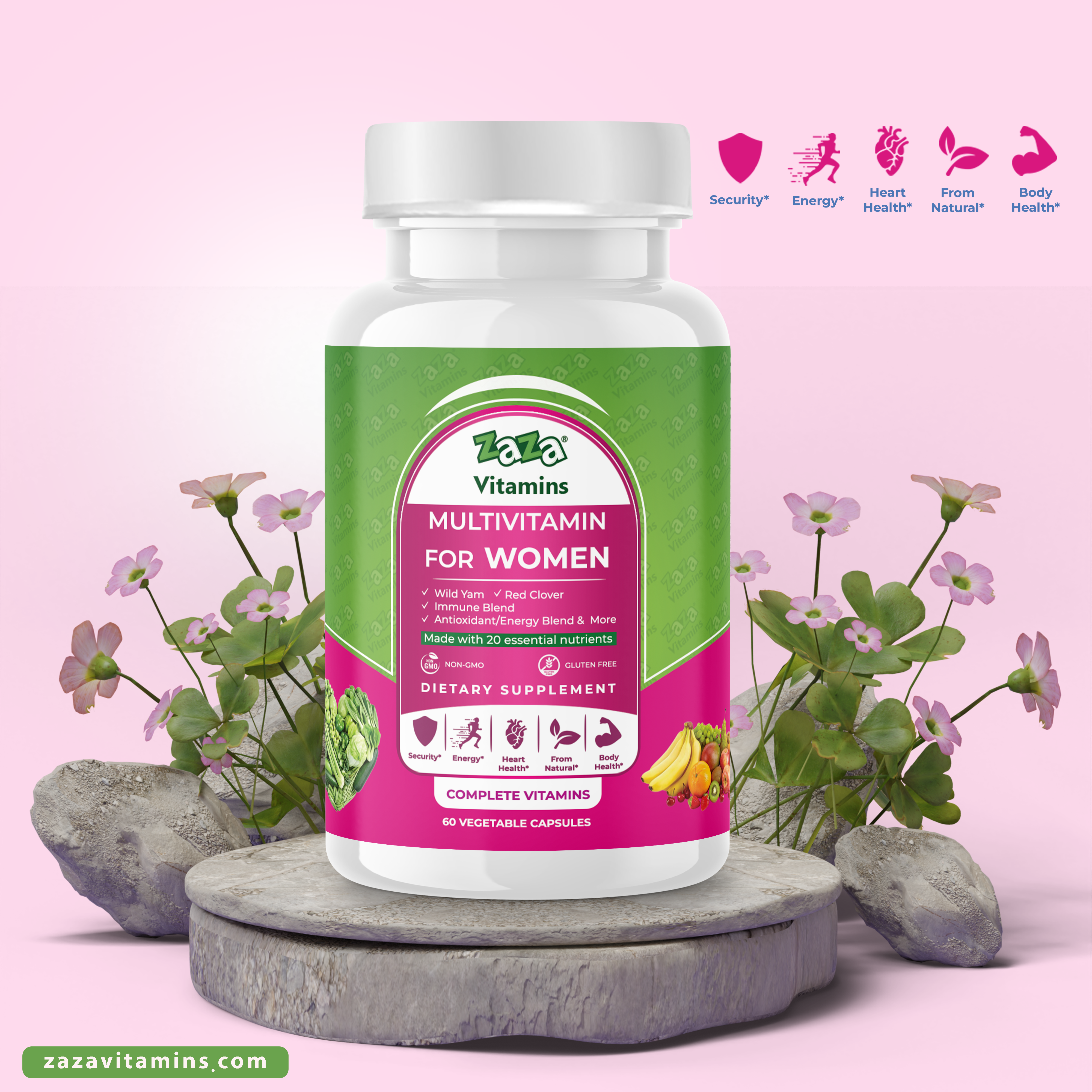 Multivitamin for Women 60 VEGETABLE CAPSULES